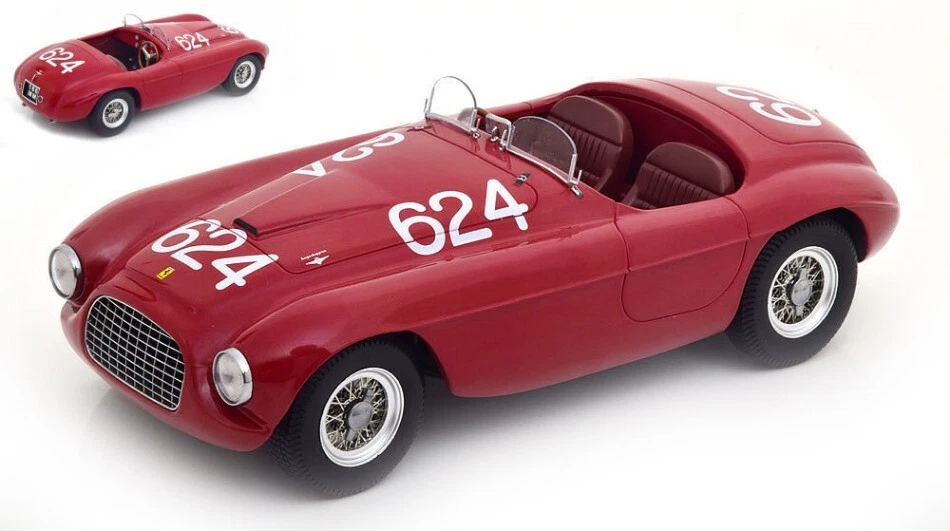 KK Scale FERRARI 166 MM N.624 WINNER MM 1949 BIONDETTI-SALANI 1:18 - Immagine 1 di 1