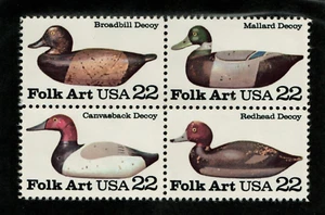 Scott 2138-2141 22¢ Duck Decoys  MNH Free shipping in USA! - Picture 1 of 1