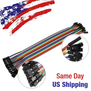 Jumper Wire Dupont Line Female to Female Arduino Breadboard PIC AVR 20pcs 20cm - Picture 1 of 2