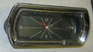 1964 Pontiac Catalina Parisienne Dash Clock w/ Chrome Bezel Untested Orig 64 - Picture 1 of 4