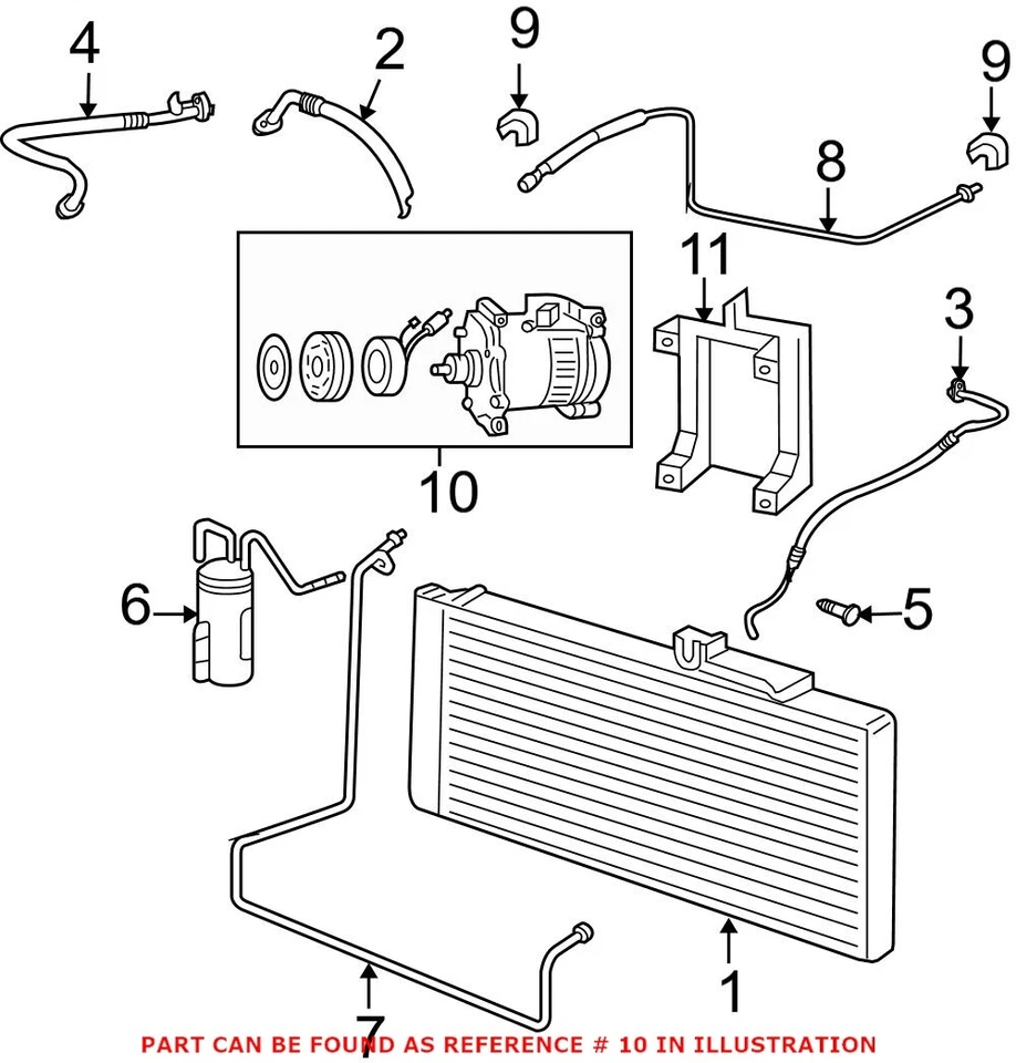 正品原始设备制造商 Mopar 空调压缩机 适用于道奇 Ram 2500 — 第 1/1 张图片