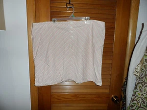 woman's plus size peach striped casual skirt size 26 from Venezia - Picture 1 of 4