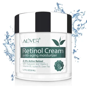 Retinol Cream for Face, Face Moisturizer with 2.5% Retinol, Hyaluronic Acid, Day - Picture 1 of 9