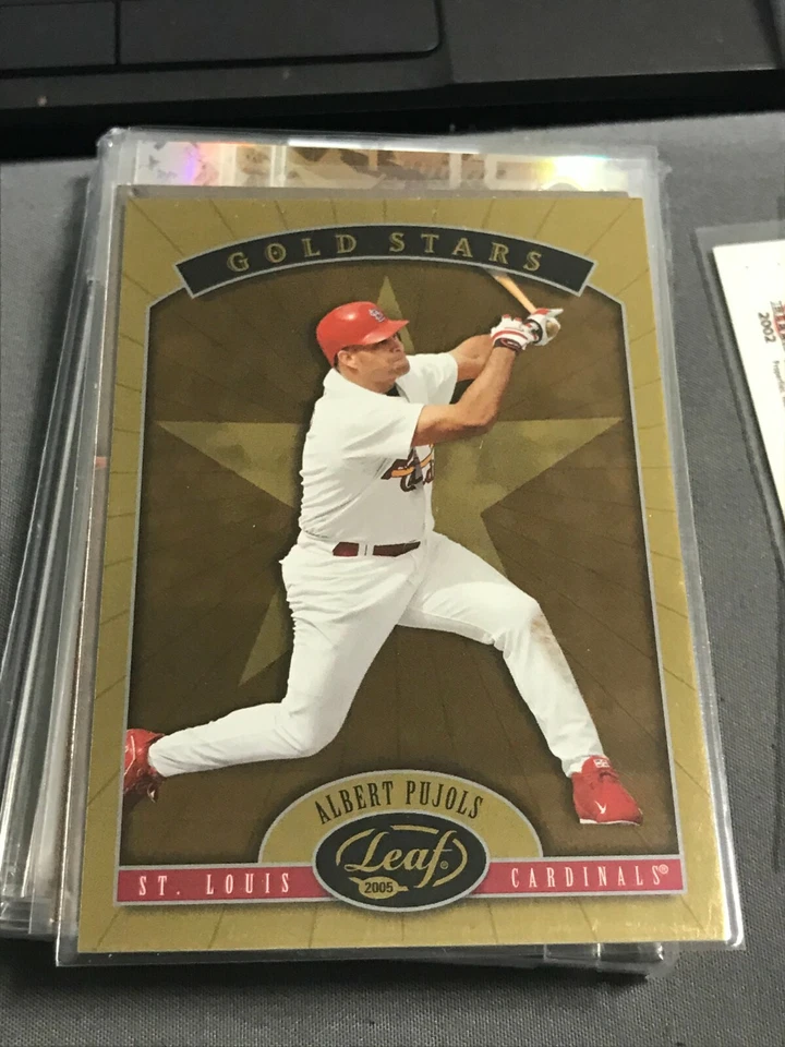  2005 Leaf Gold Stars #1 Albert Pujols cardinals! kc36 - Image 1 of 1
