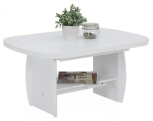 Couchtisch Michael | Weiß | ausziehbar, höhenverstellbar | B/T/H 90x68x52cm - Bild 1 von 6