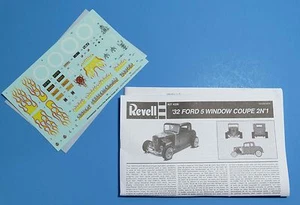 Revell 1932 Ford 5-Window Coupe 2n1 Special Edition Decals & Anleitung 1/25 - Bild 1 von 6