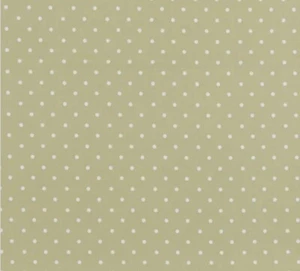 PVC Cotton Fabric Polka Dot Sage Length 155cm Table Cloth Oil Cloth New - Picture 1 of 1