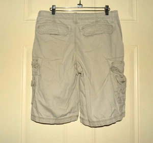Lee Dungarees Cargo Shorts Waist Strap Boys Sz 16 Beige - Picture 1 of 4
