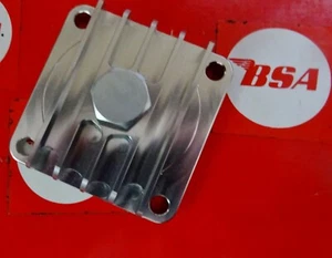 BSA  A7/A10 RGS + A50/A65 MODELS. BILLET ALLOY SUMP PLATE WITH MAGNETIC PLUG - Picture 1 of 2