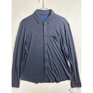 Apt.9 Button Up Shirt Men's Large Long Sleeve Soft Stretchy - Picture 1 of 12