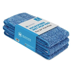 ™ 20 inch Microfiber Mop Pads - Machine Washable Reusable Refills & Replaceme... - Picture 1 of 8
