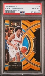 2023 Panini Select #175 Cade Cunningham Orange Die-Cut /65 PSA 10 GEM Pistons - Picture 1 of 2