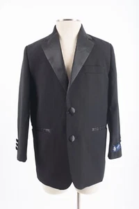 U.S. Polo Assn. Boys Tuxedo Suit Jacket Blazer Sz 6 Black NWT - Picture 1 of 6