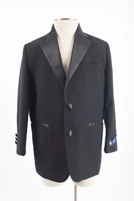 U.S. Polo Assn. Boys Tuxedo  Suit Jacket Blazer Sz 6 Black NWT - Image 1 of 4