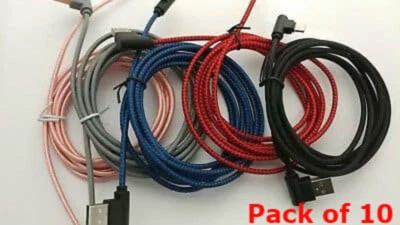 10x 6FT 90 Degree Angle Type USB-C to USB-A Fast Charger Cable Charging Cord - Image 1 of 4