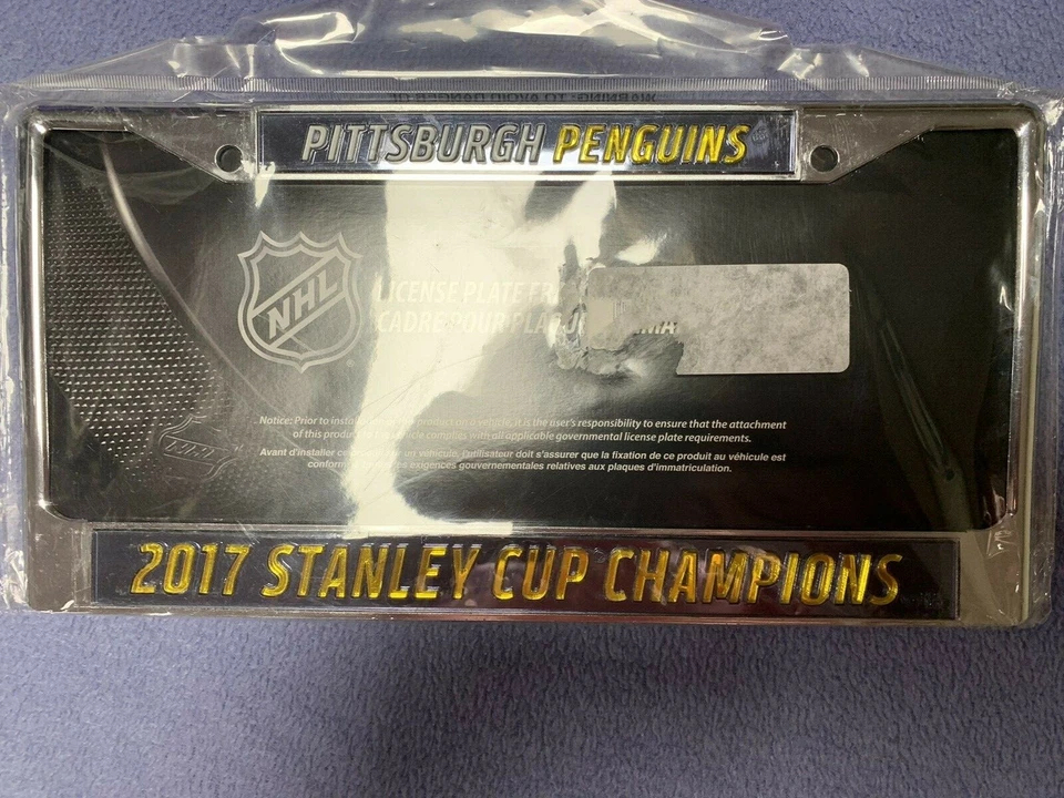Pittsburgh Penguins matrícula 2017 NHL Stanley Cup World Champions.Crosby Foto 1 de 4