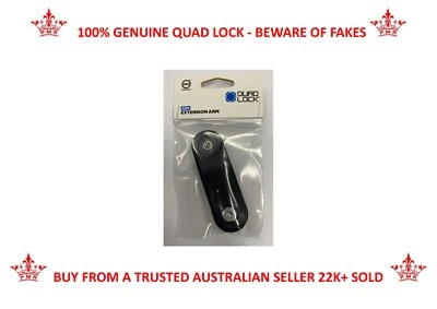 QUAD LOCK® MOTORCYCLE SCOOTER “50 MM EXTENSION ARM" STRAIGHT IPHONE SAMSUNG 50MM - image 1 of 4