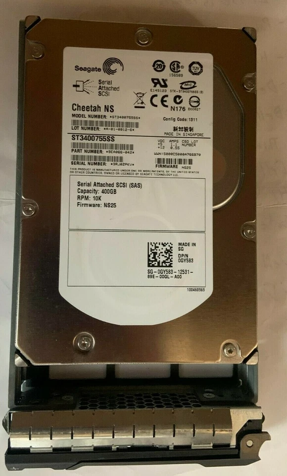 Dell 400GB  SAS Internal 10000RPM 3.5" (GY583) HDD ST3400755SS - Image 1 of 1