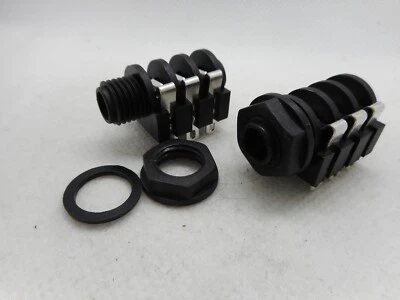 Paquete de 2 enchufes estéreo REAN 1/4", conmutados, etiquetas de soldadura Foto 1 de 4