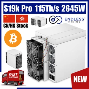 Bitmain Antminer S19k Pro 115T 2645W - Input Voltage 220-277V | EndlessMining™️ - Picture 1 of 4