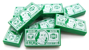 MONEY: SPECIALTY Pezzi realizzati con Real LEGO® GET - 20 banconote da 100 dollari 20 pezzi - Foto 1 di 1