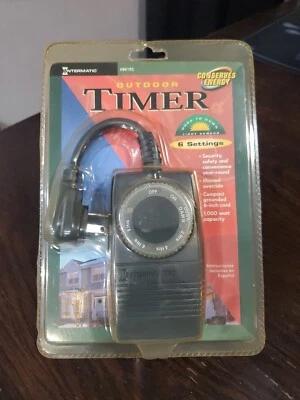 Intermatic Outdoor Timer 6 Settings Dusk Dawn Light Sensor HB51RC 1000W NEW - Image 1 of 3