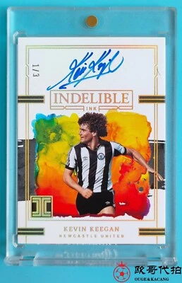 2022-23 Panini Impecable Newcastle Kevin Keegan Tinta Indeleble Oro Automático 1/3 Foto 1 de 2