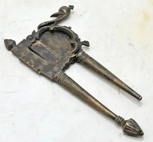 Antique Brass Betel Nuts Cutter Sarota Orginal Old Hand Crafted Engraved - Picture 1 of 8