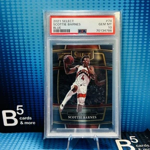2021-22 Panini Select #74 Scottie Barnes Concourse Blue Rookie RC Raptors PSA 10 - Picture 1 of 2