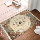 Mystery Tarot Card Non-slip Doormat Bath Mat Vintage Zodiac Circle With Horoscop