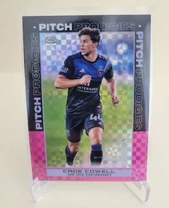 2021 TOPPS CHROM MLS CADE COWELL PITCH PRODIGIES PINK X-FRACTOR #194 SAN JOSE - Bild 1 von 2