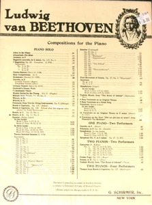 Ludwig Van Beethoven, Rondo in G, Opus 51, No 2, Piano, NF+ - Picture 1 of 1