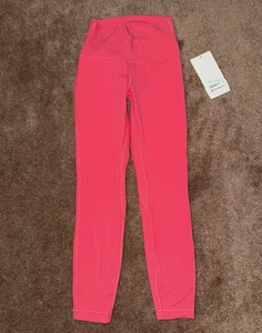 Lululemon Align High Rise With Pockets Womens Size 4 Lip Gloss Pink 25” - Picture 1 of 6
