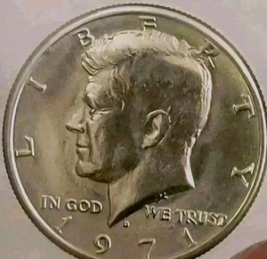 1971D KENNEDY Half Dollar/Die Clash? OBV/Doubling/High Grade Potential? - Picture 1 of 16