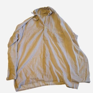 Vintage Sulcraft Men’s Large Brown Gingham Check Shirt Button Up Pocket - Picture 1 of 6