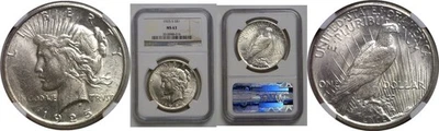 1925-S Peace Dollar   NGC MS-63 - Image 1 of 3