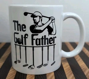 Tasse "The Golffather" lustig Golf Papa Kaffeetasse Golfliebhaber Geschenk - Bild 1 von 5