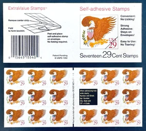 SoCo Stamps US Scott #2597a 29¢ Eagle & Shield set of 17 MNH unfolded - Picture 1 of 1