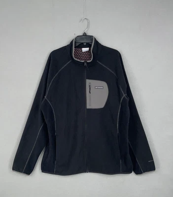 Chaqueta Columbia Para Hombre Extra Grande Negra Omni Heat Helix Exterior Pistas Cremallera Completa Foto 1 de 4