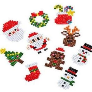 Christmas Sticker Diamond Painting Kit for Kids, 10 pack - Picture 1 of 2
