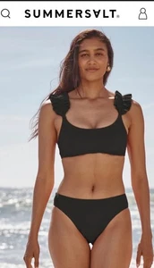Summersalt RippleRib Ruffle Bikini Top - Size 4 - Picture 1 of 9