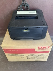 Okidata OKI B4200 Black Digital LED Monochrome Printer W/Box, CD And Manual  EUC - Picture 1 of 13