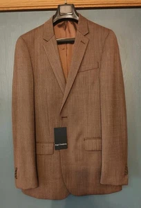 Paul Frederick Sport Coat Blazer Men 38L Wool & Polyester 2 Button Cocoa NWT - Picture 1 of 5