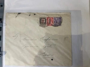 storia postale regno rsi fascetto rosso fegato raro su busta - Imagen 1 de 2