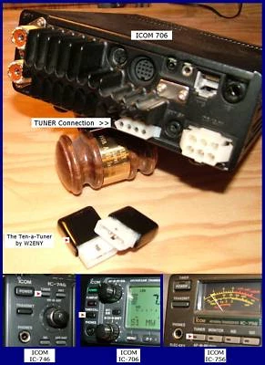 10W Ten-a-Tuner Modul Icom 706 718 746 756 PRO 7000 7100 7200 7300 W2ENY - Bild 1 von 4