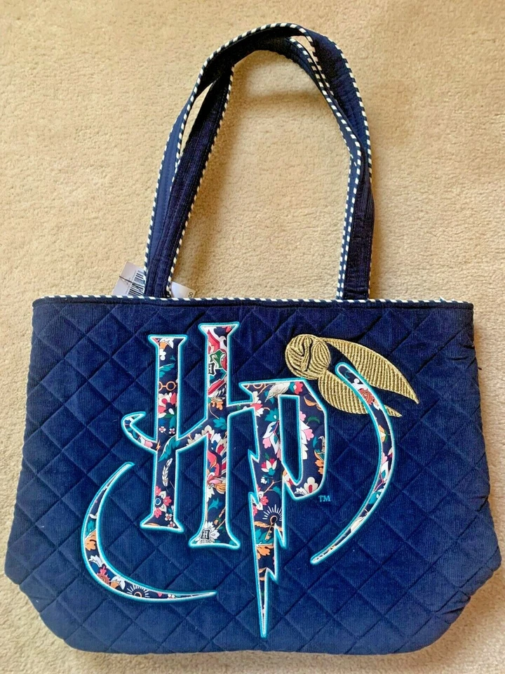 Vera Bradley Harry Potter Le Corduroy Tote Bag Purse W/bonus Case