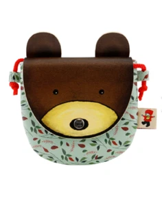 Santoro London Handbag Purse Poppi Loves Bear Small Animal Purse - Picture 1 of 3