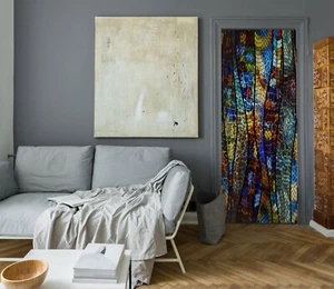 3D Retro Colors I8285 Door Wall Stickers Wall Murals Wall Print Deco Erin 2023 - Picture 1 of 11