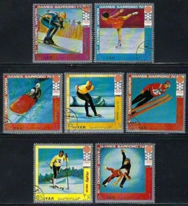 Yemen AR - 1971 7v. CTO NH Winter Olympic Games Sapporo '72 Sports  - Picture 1 of 1