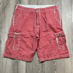 Buckle Black Athletic Fit Cargo Shorts Herren 34 Red Chambray Magic - Bild 1 von 8